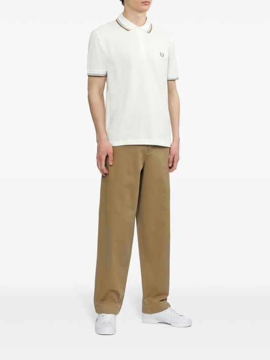 embroidered-logo cotton polo shirt