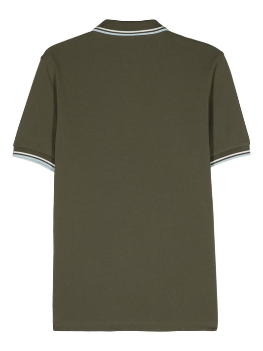 logo-embroidered cotton polo shirt