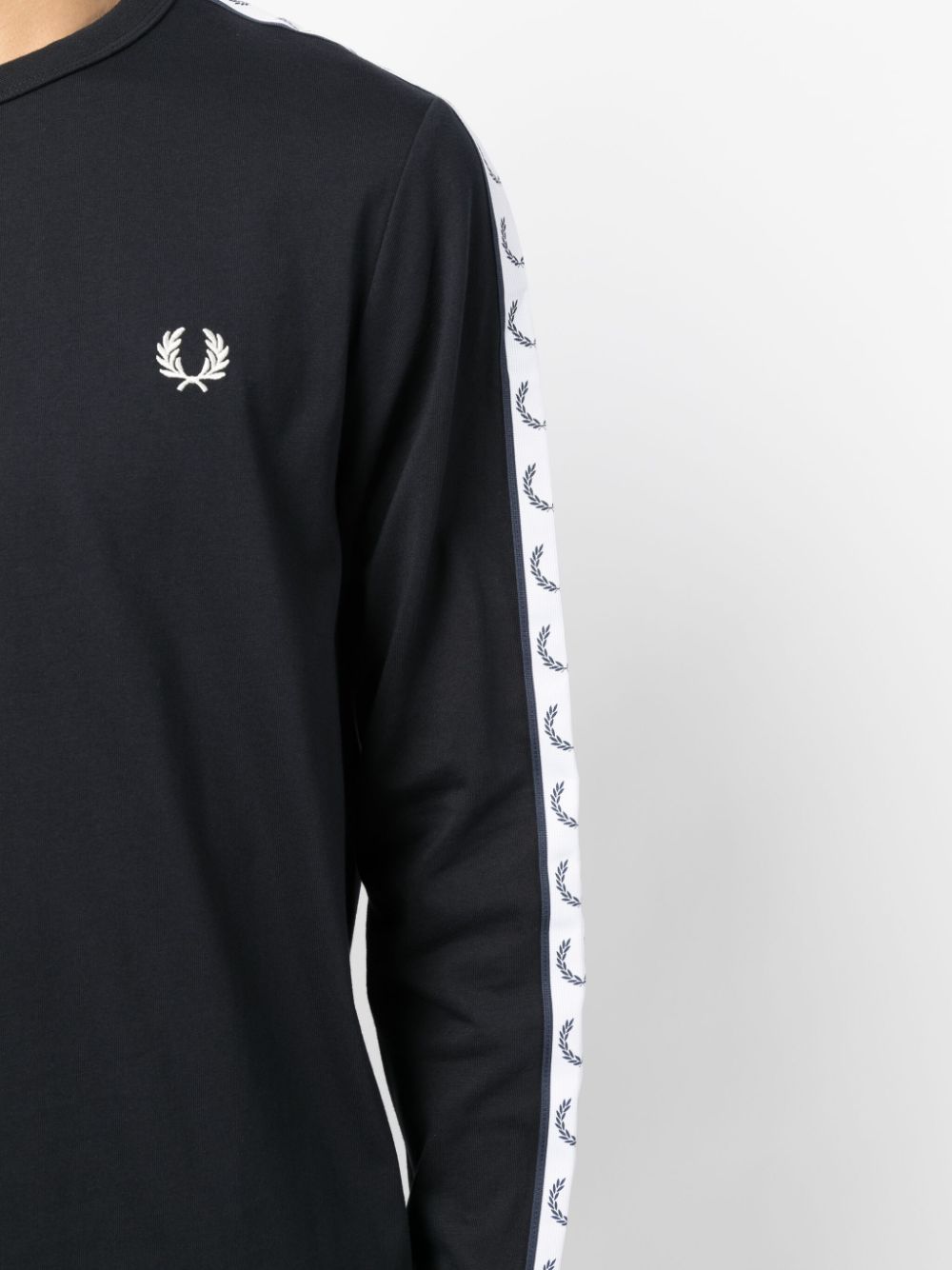sweat-shirt à manches longues avec logo brodé