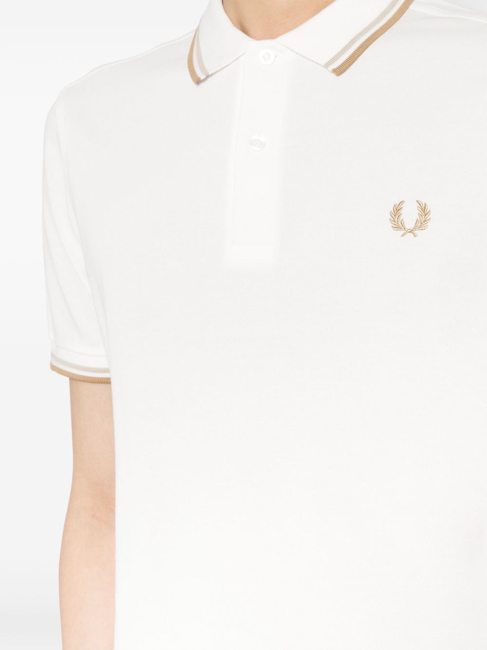 Laurel Wreath-embroidered polo shirt
