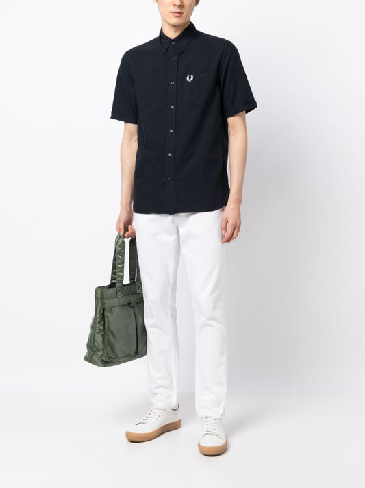 short-sleeve cotton shirt