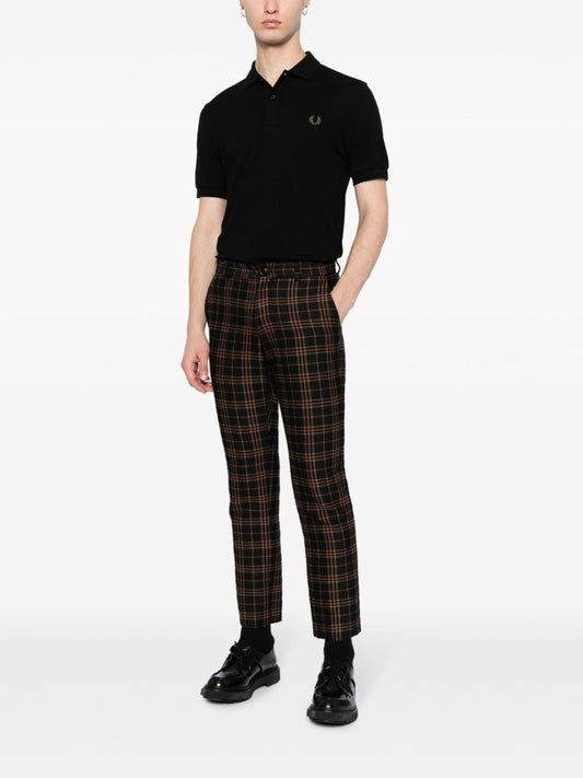 logo-embroidered cotton polo shirt