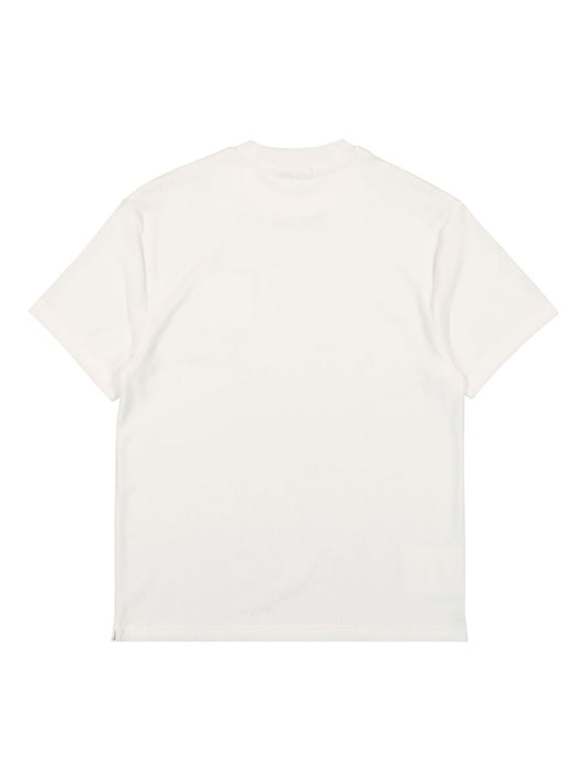 logo-embroidered towelling T-Shirt