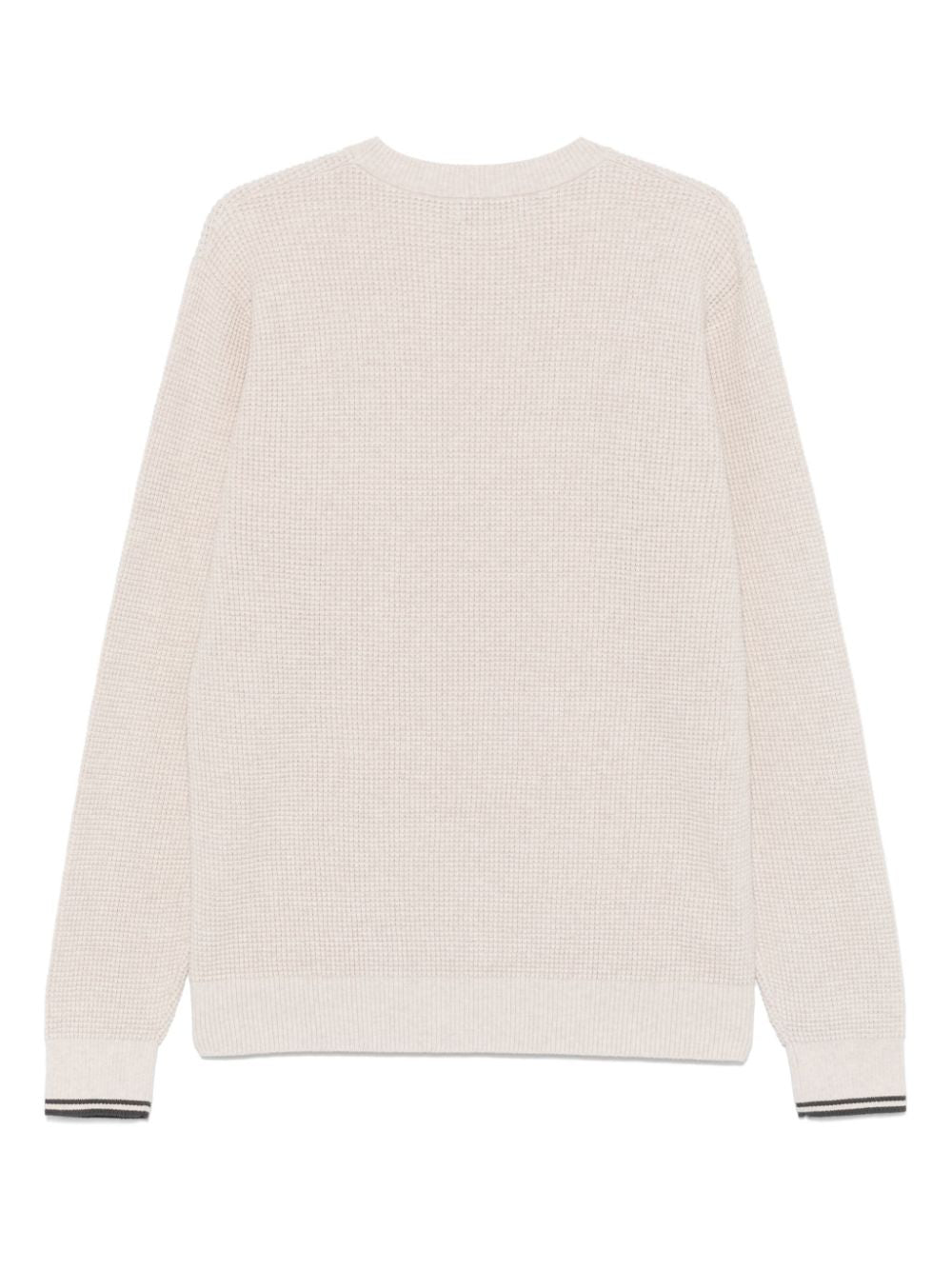 waffle-stitch sweater
