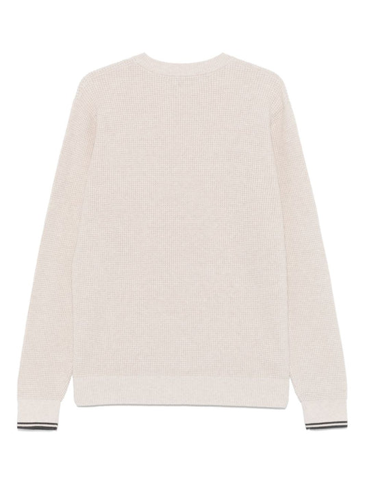 waffle-stitch sweater