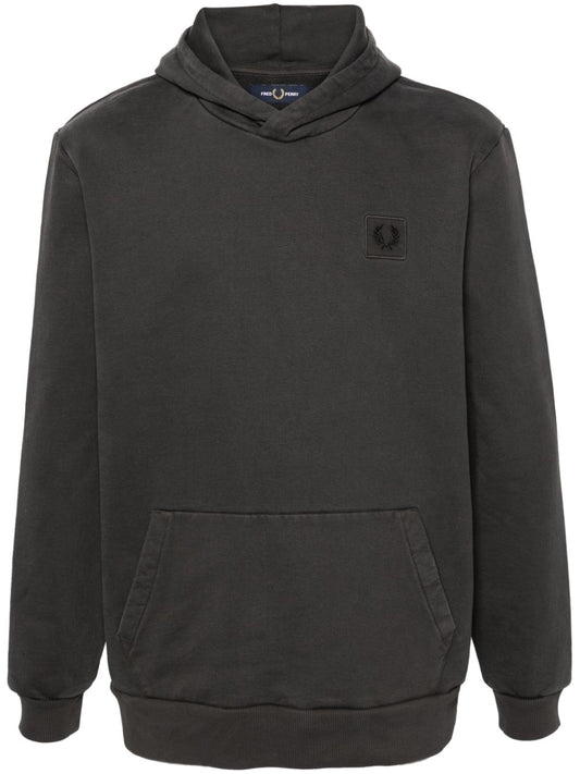 logo-appliqué hoodie