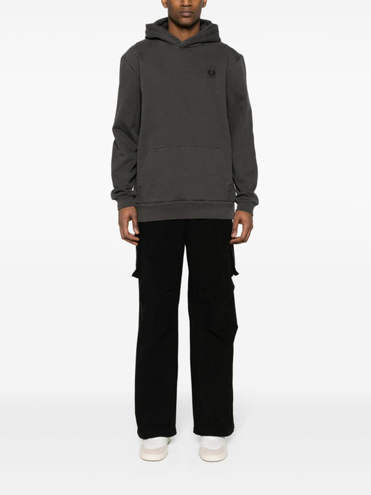 logo-appliqué hoodie