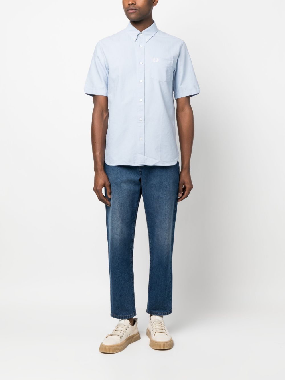 chemise en coton à manches courtes