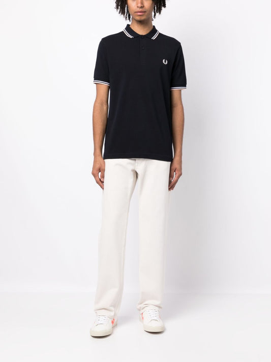embroidered-logo polo shirt