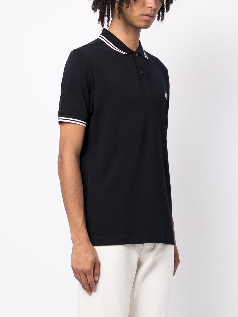 embroidered-logo polo shirt