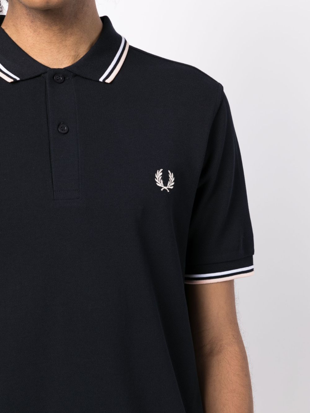 embroidered-logo polo shirt