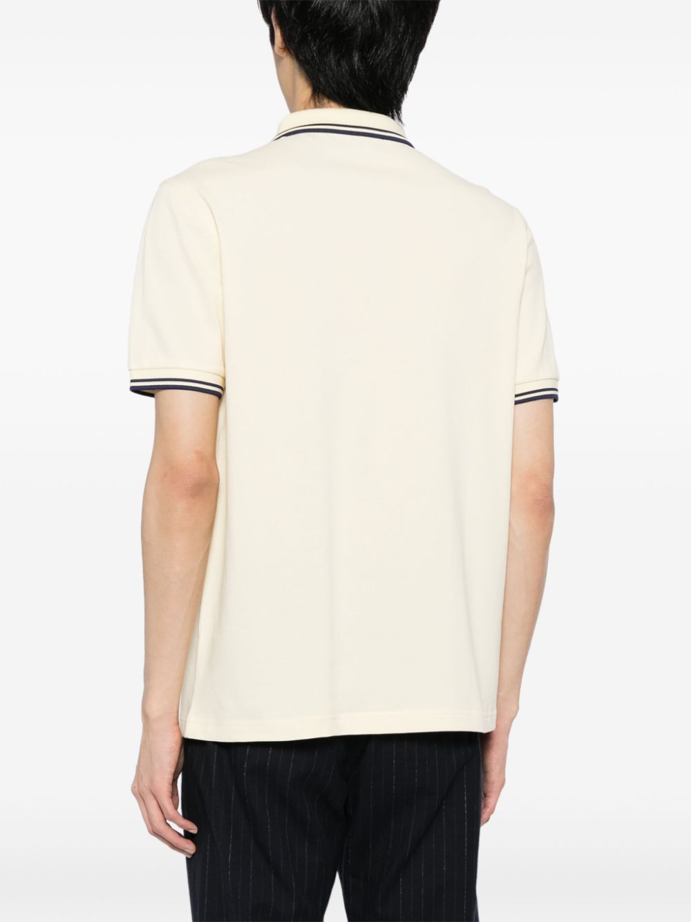 Laurel Wreath-embroidered cotton polo shirt
