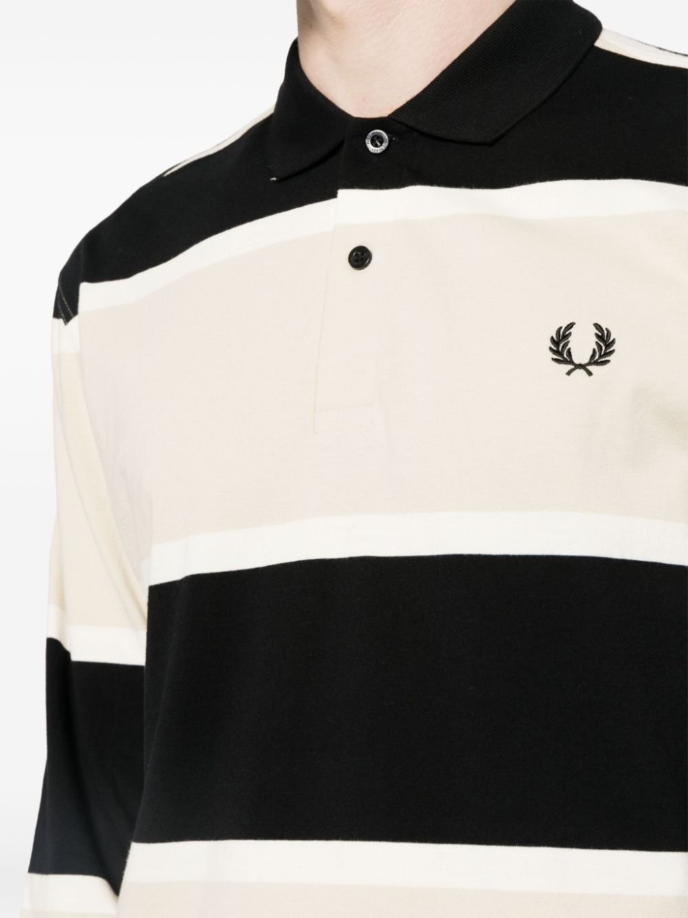 striped polo shirt