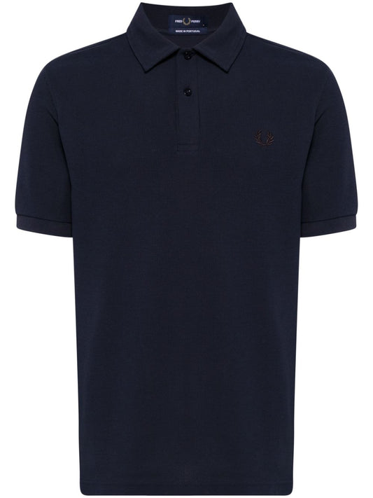 logo-embroidered polo shirt