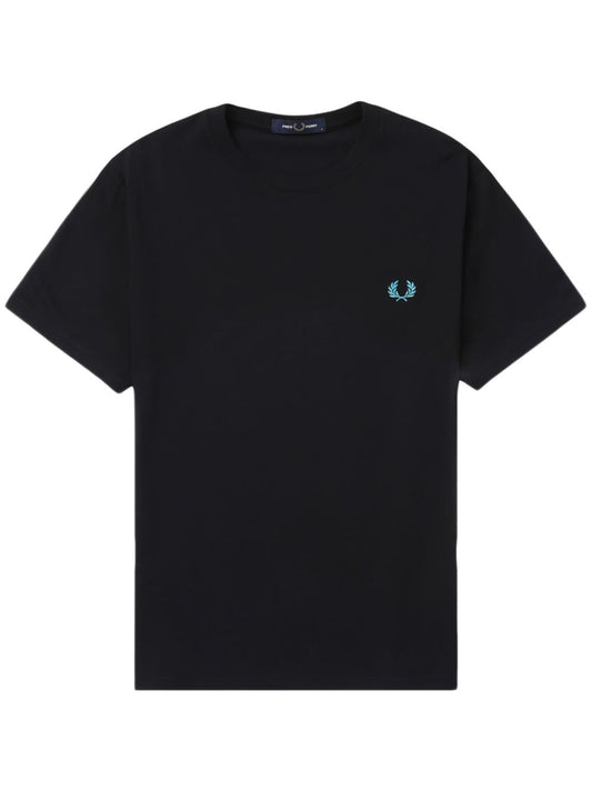 logo-embroidered cotton T-shirt