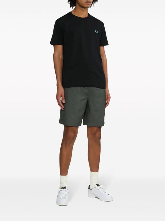logo-embroidered cotton T-shirt
