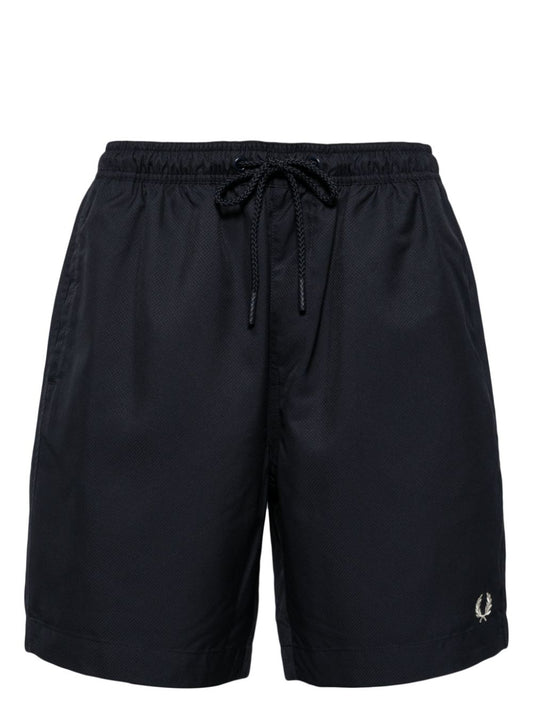 logo-embroidered swim shorts