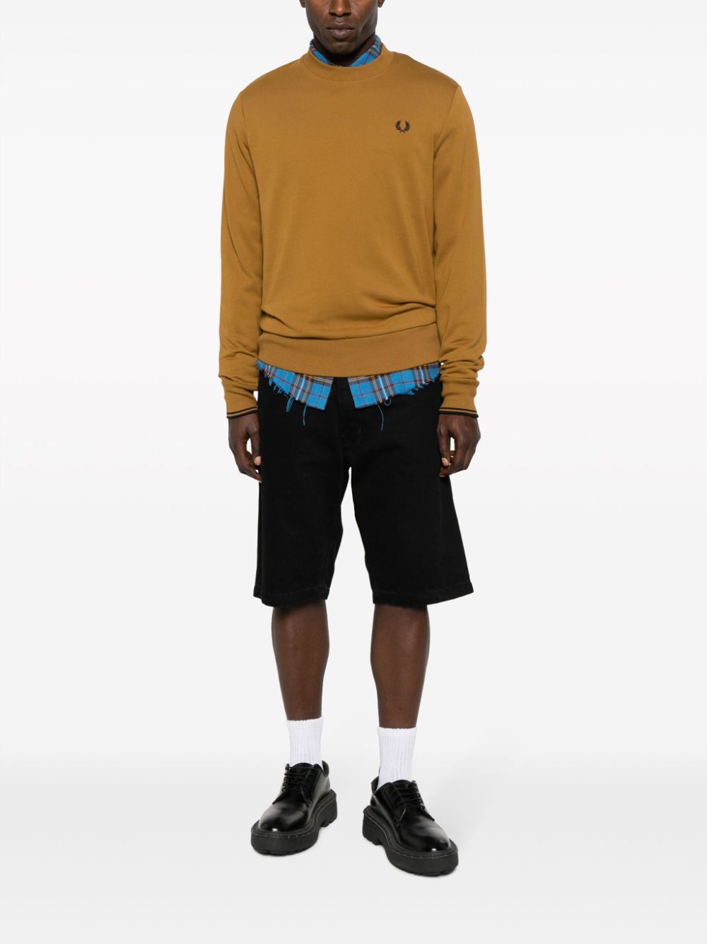 logo-embroidered sweatshirt