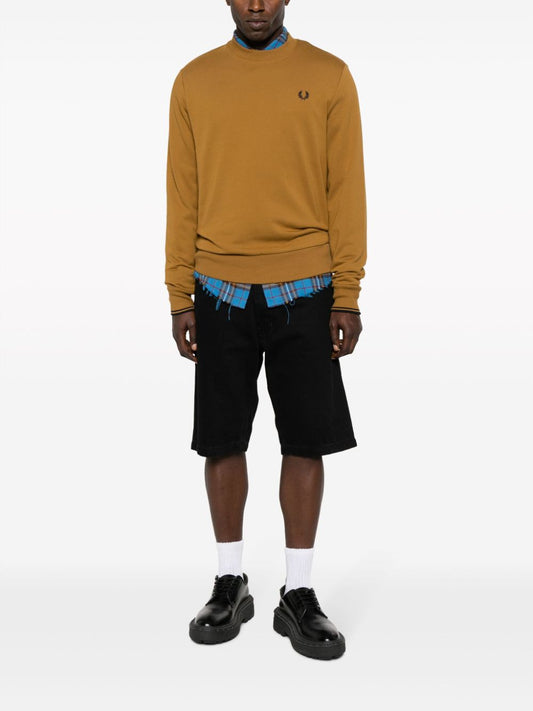 logo-embroidered sweatshirt