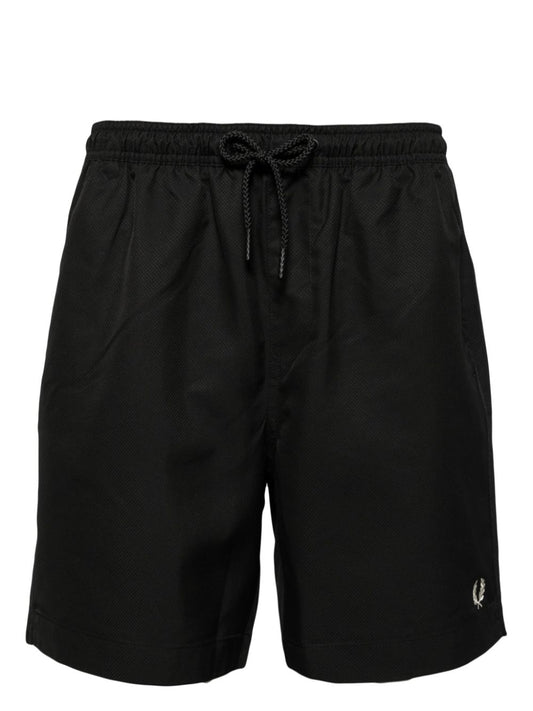 logo-embroidered swim shorts