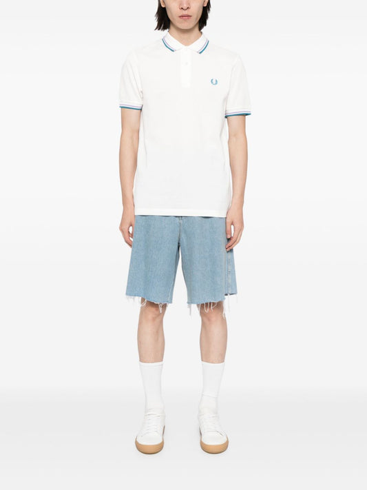 logo-embroidered cotton polo shirt