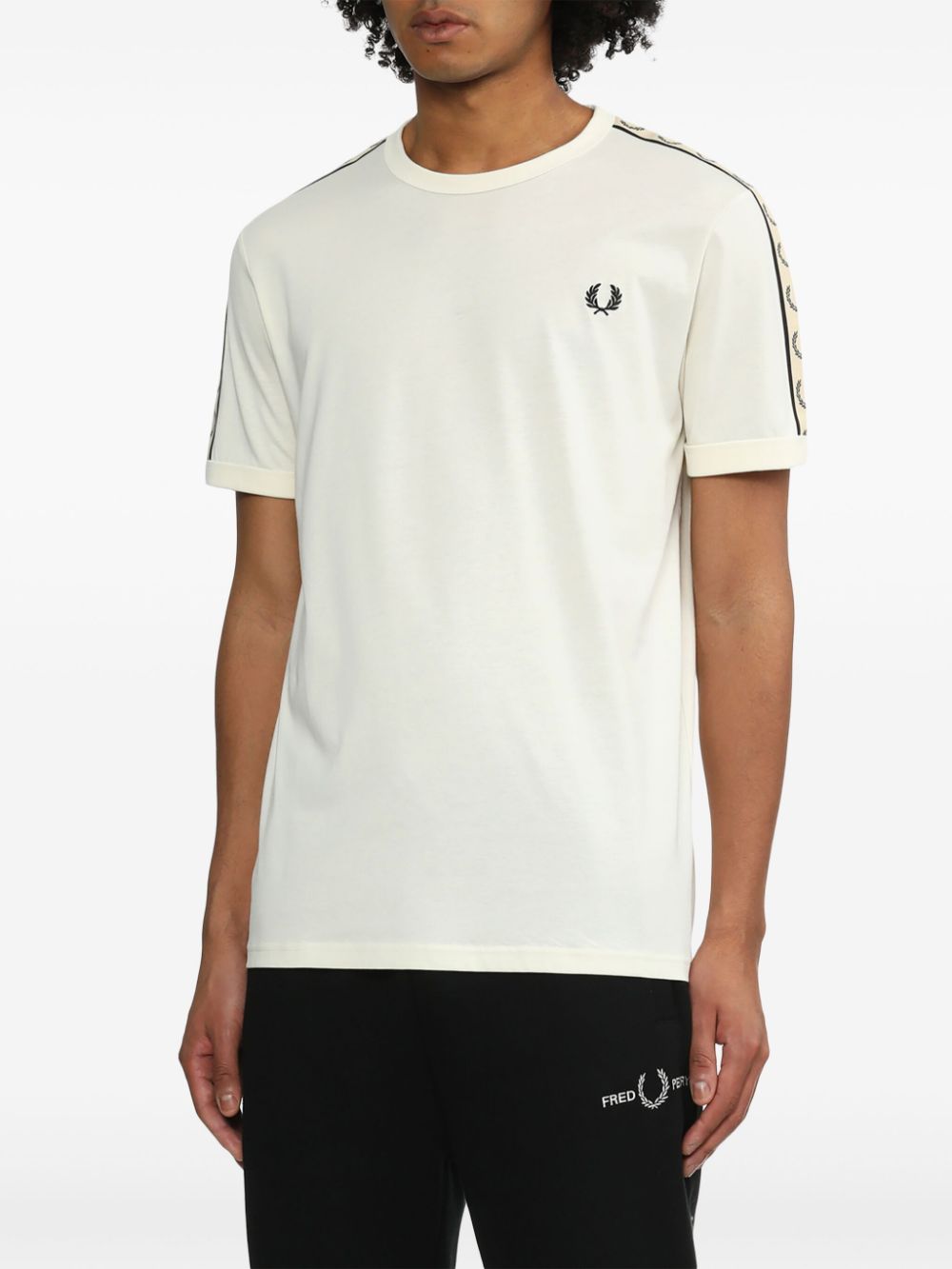 logo-embroidered cotton T-shirt