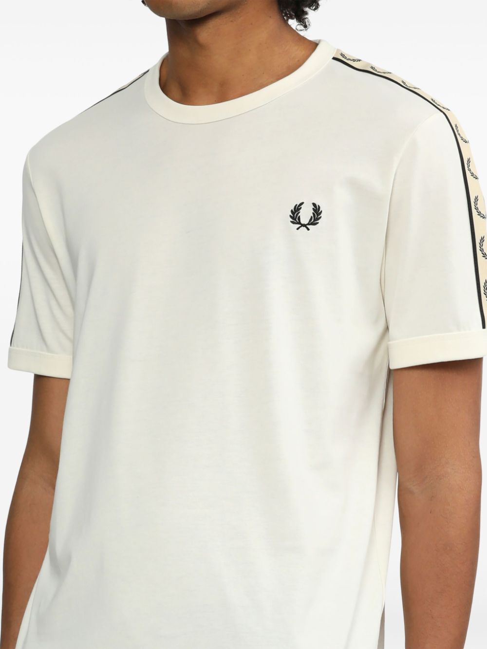 logo-embroidered cotton T-shirt