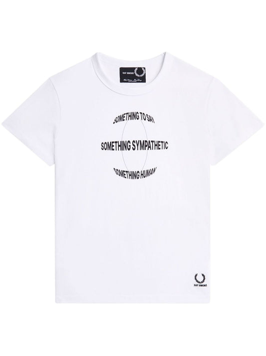 slogan-print cotton T-shirt