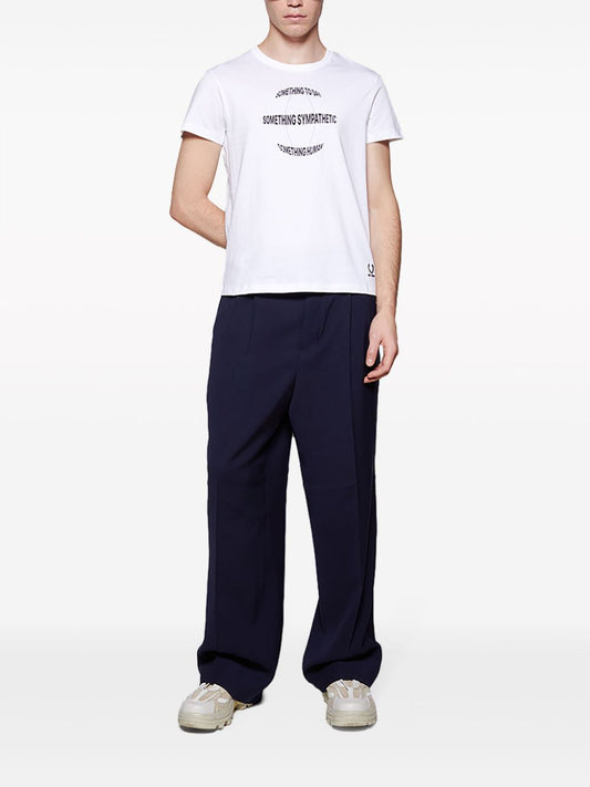slogan-print cotton T-shirt
