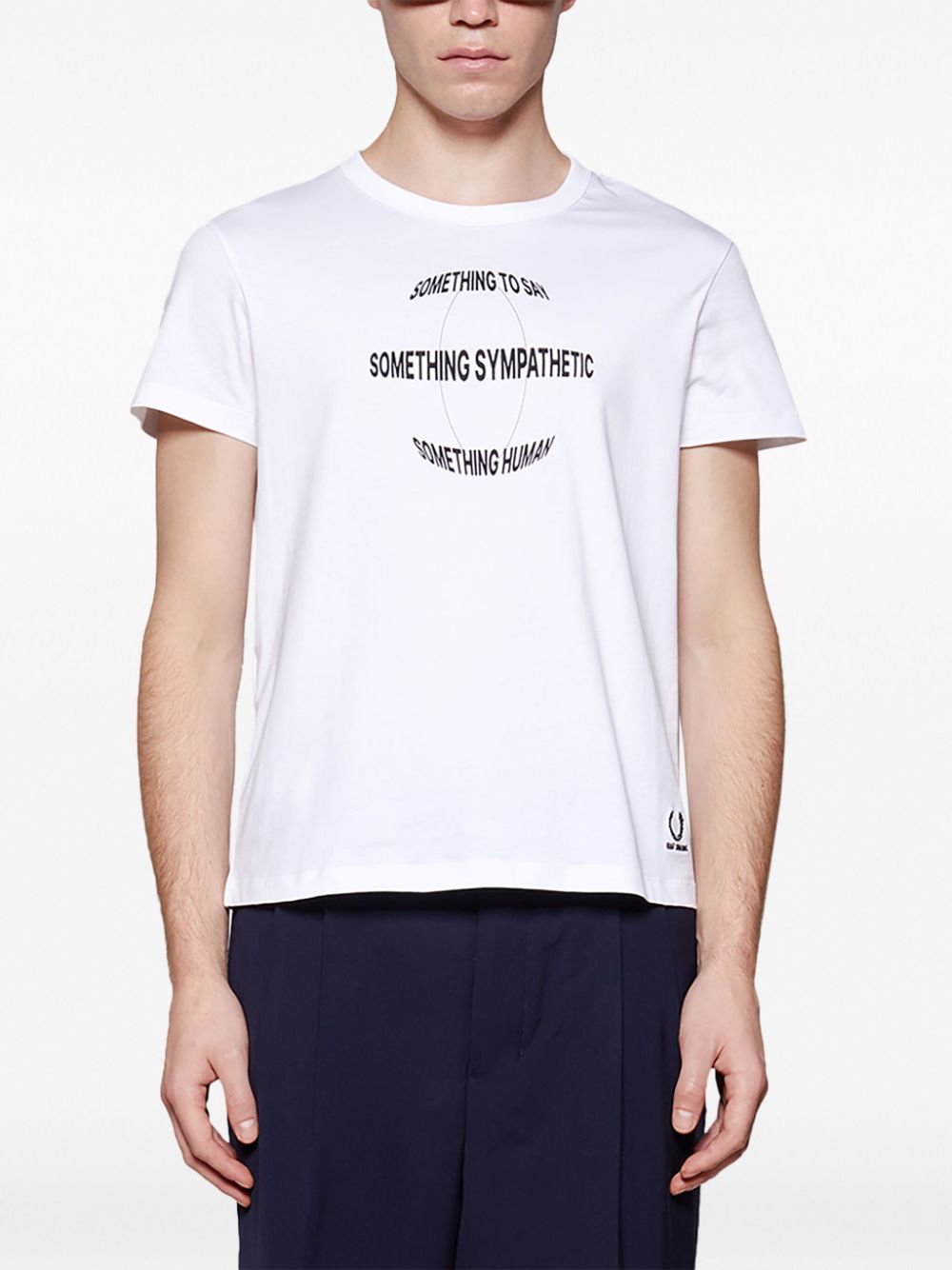 slogan-print cotton T-shirt