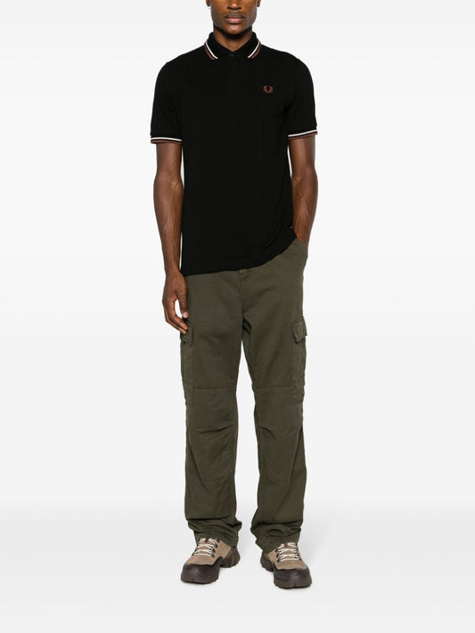 logo-embroidered cotton polo shirt