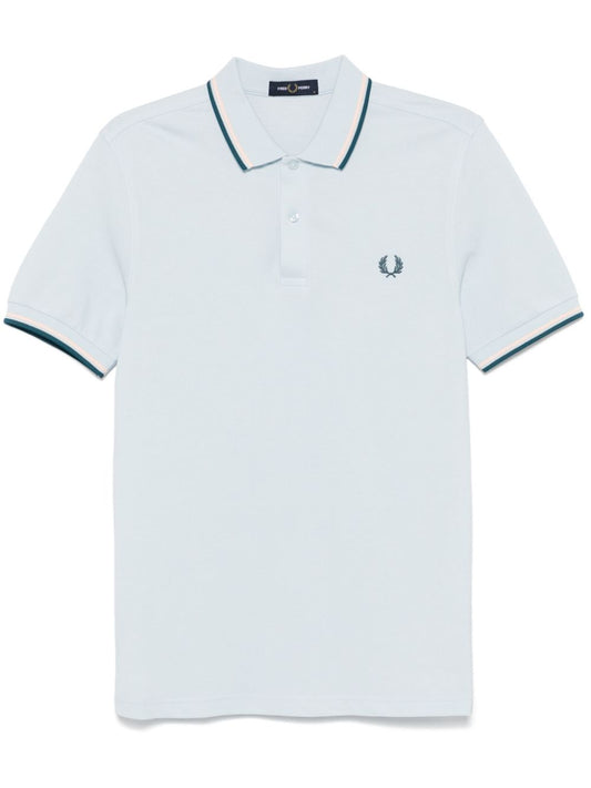 logo-embroidered polo shirt