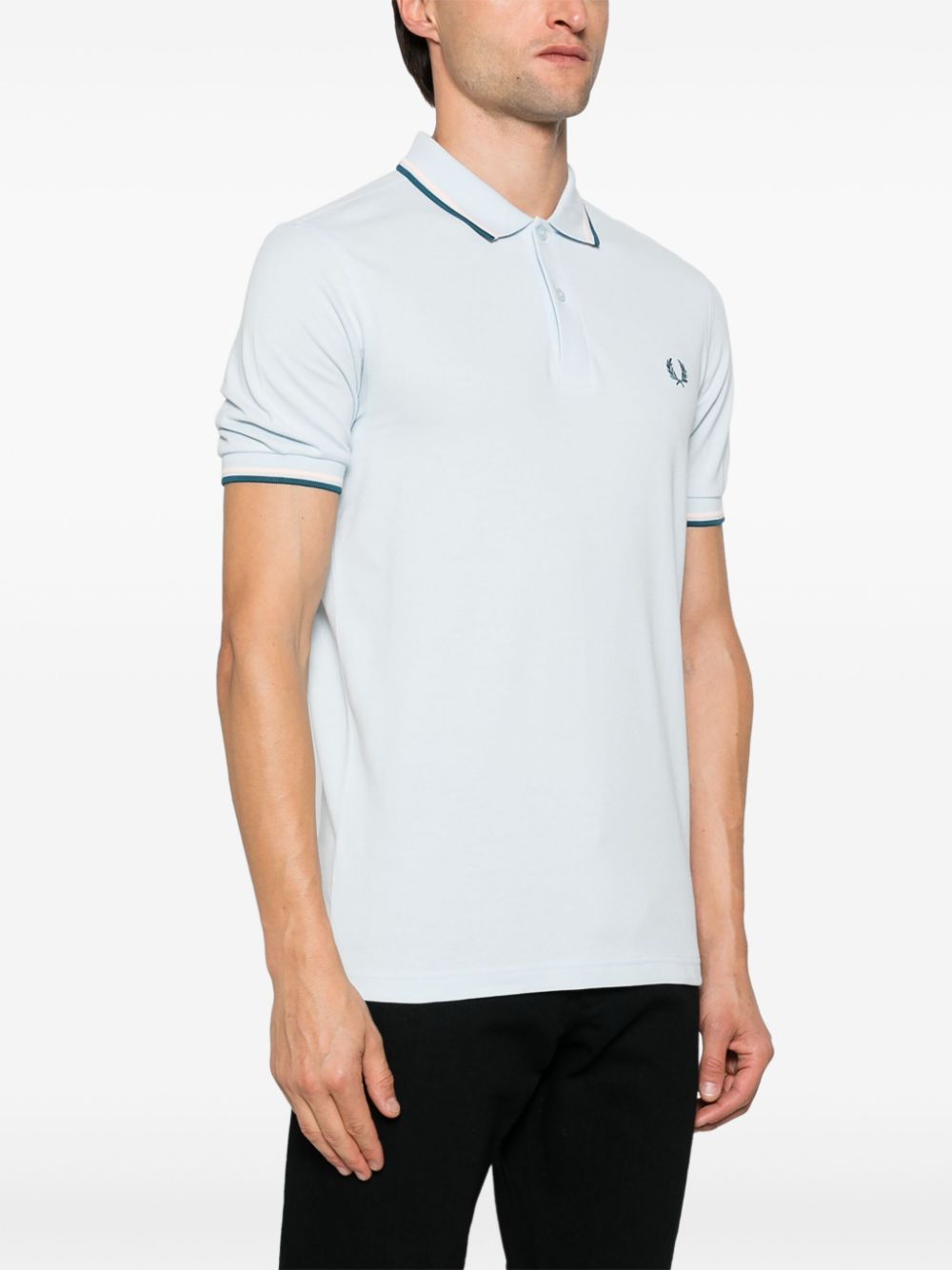 logo-embroidered polo shirt
