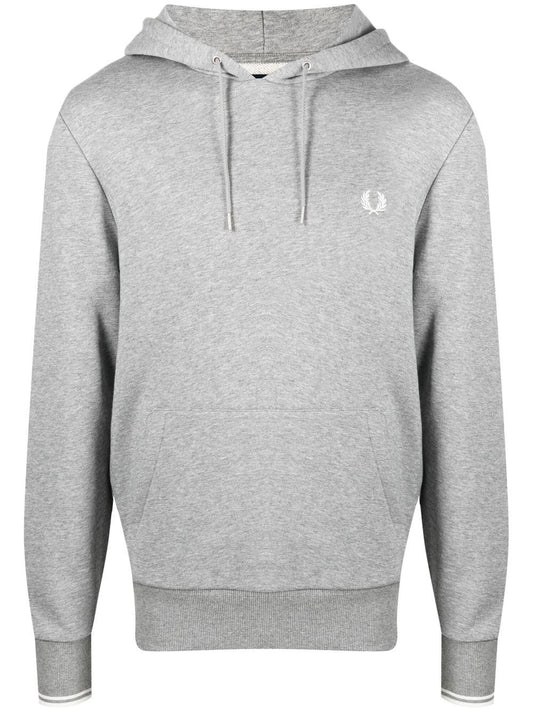 Sweat à capuche avec cordon de serrage et logo brodé