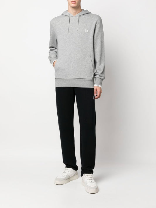 Sweat à capuche avec cordon de serrage et logo brodé