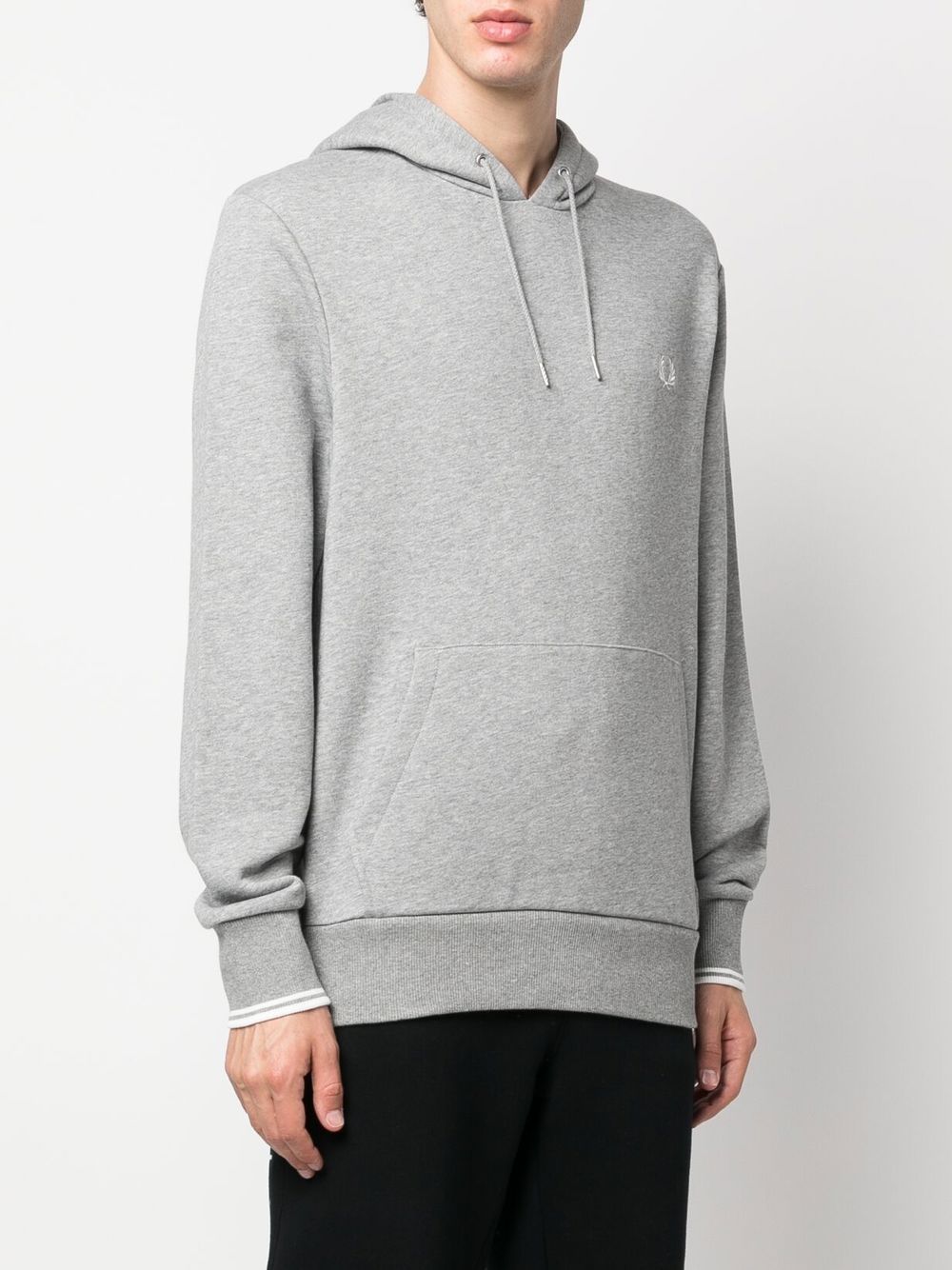 Sweat à capuche avec cordon de serrage et logo brodé