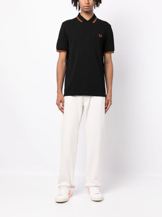 embroidered-logo polo shirt