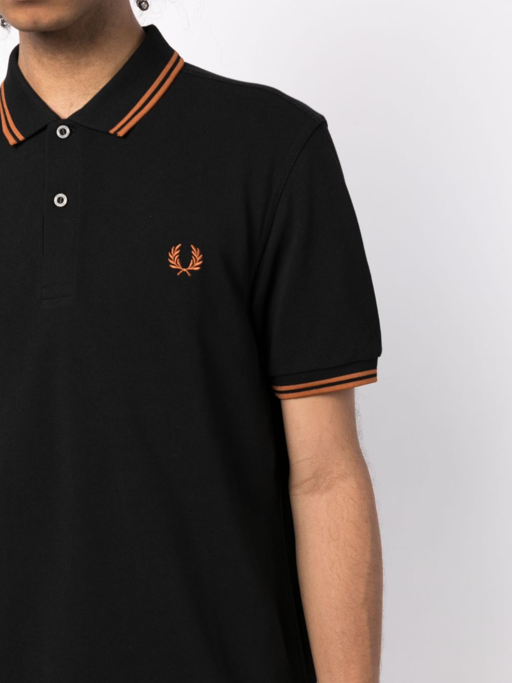 embroidered-logo polo shirt