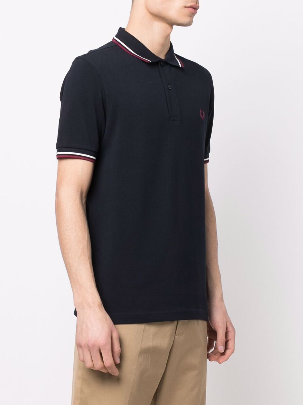 embroidered-logo polo shirt