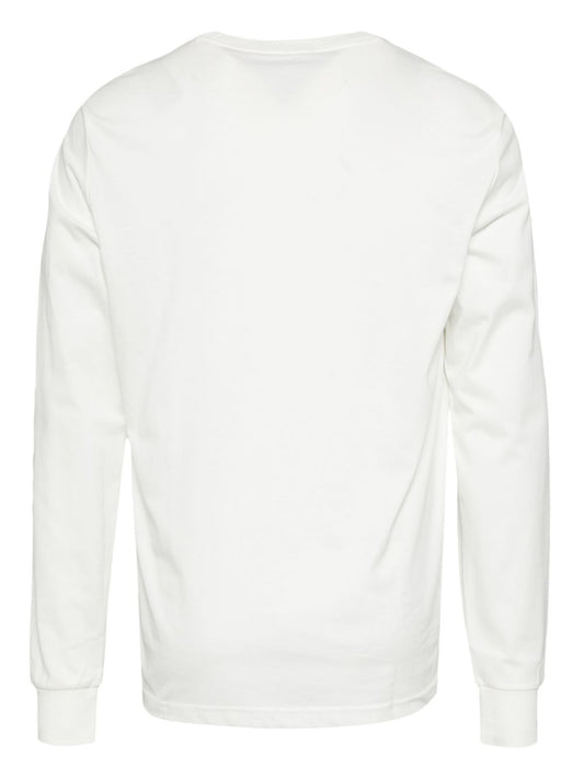 logo-embroidered long-sleeved T-shirt