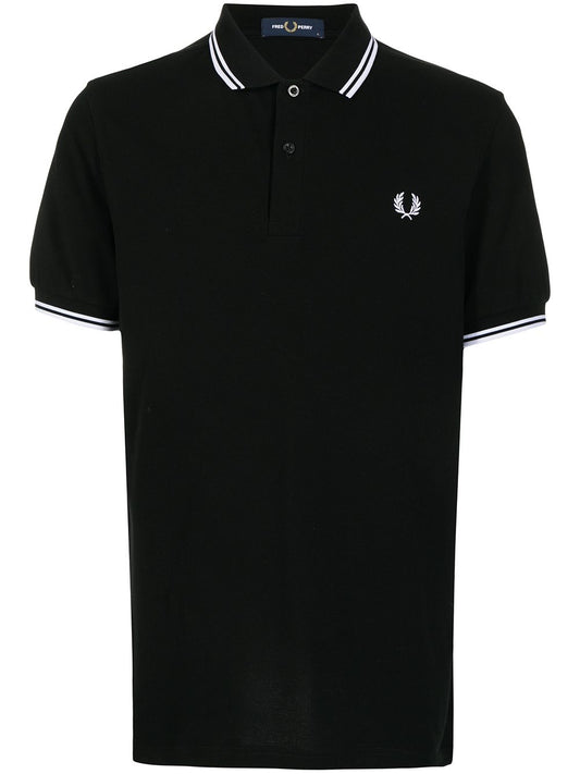 logo-embroidered polo shirt