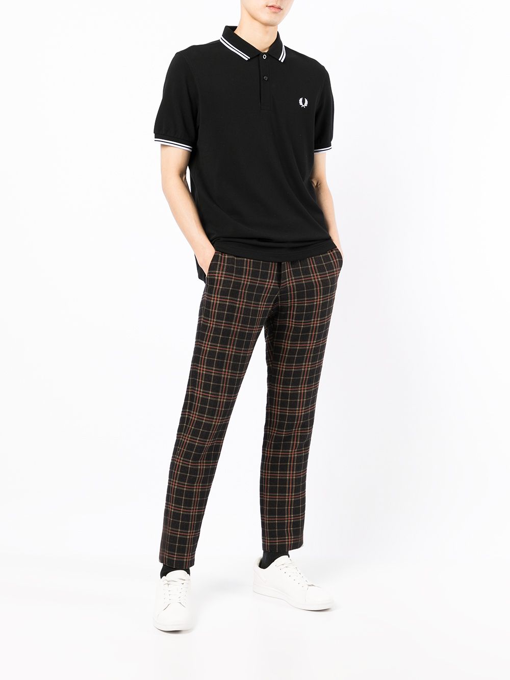 logo-embroidered polo shirt