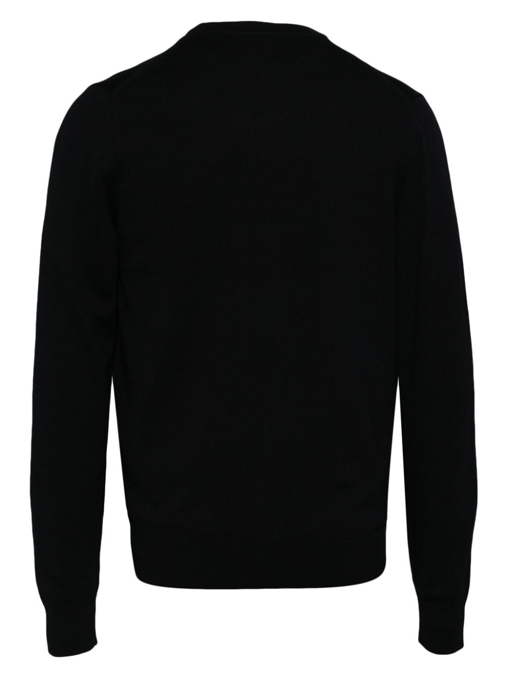 logo-embroidered v-neck cardigan