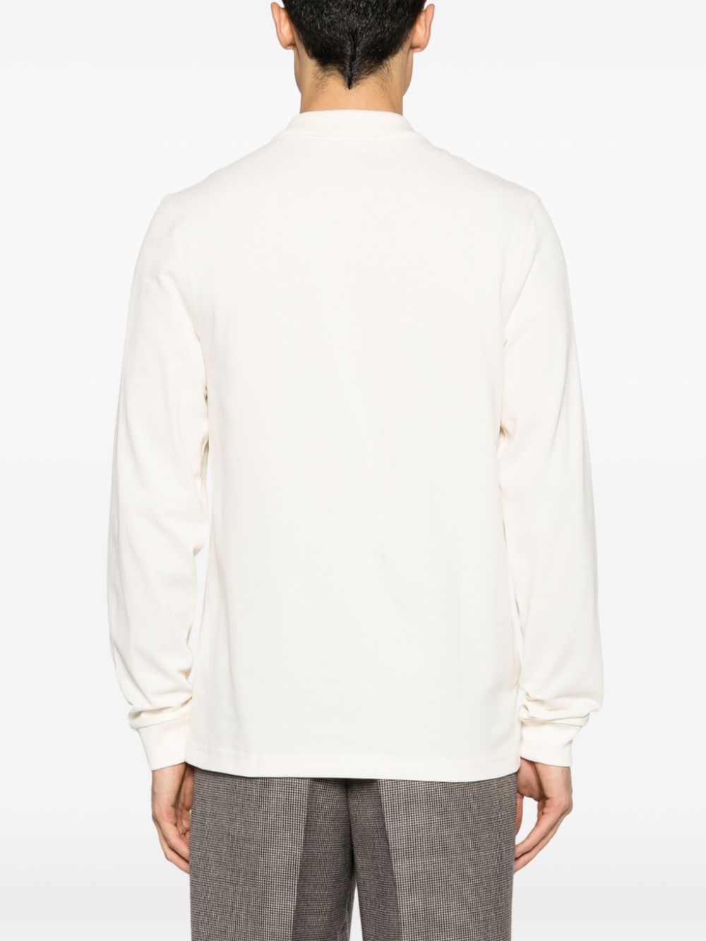 logo-embroidered cotton polo shirt