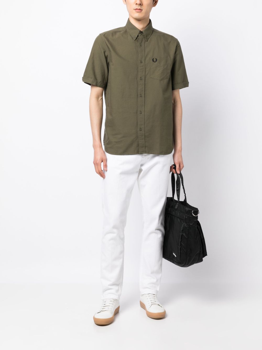 chemise en coton à manches courtes