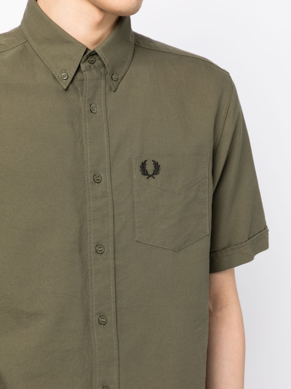chemise en coton à manches courtes