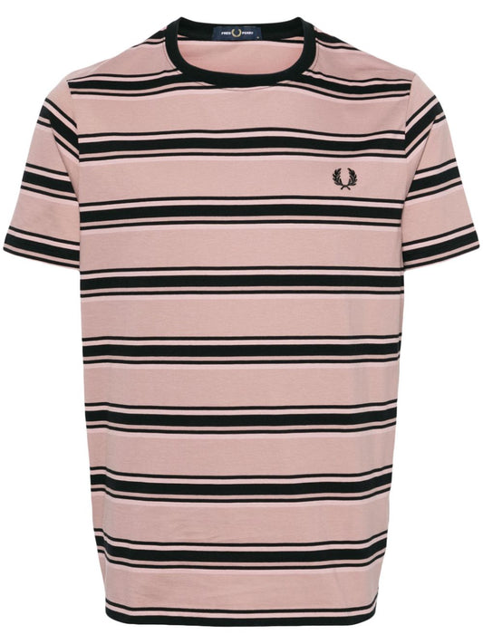 T-shirt en coton rayé