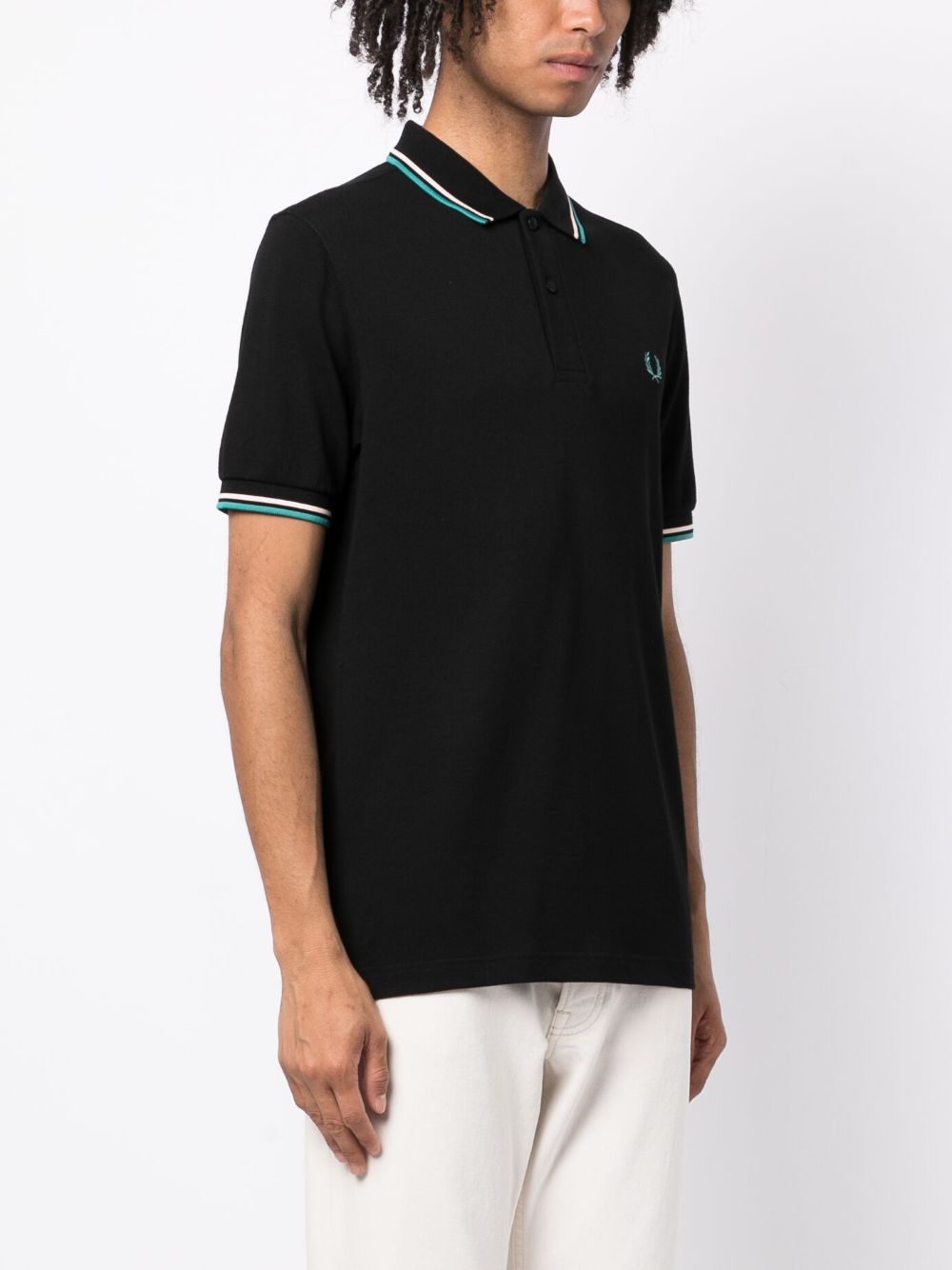embroidered-logo polo shirt