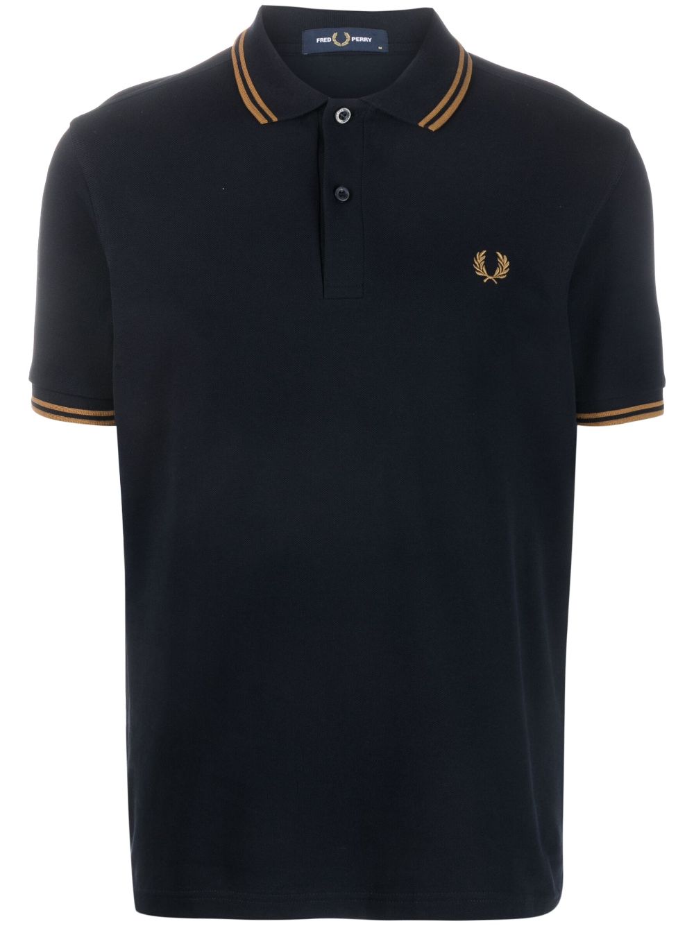 embroidered-logo polo shirt