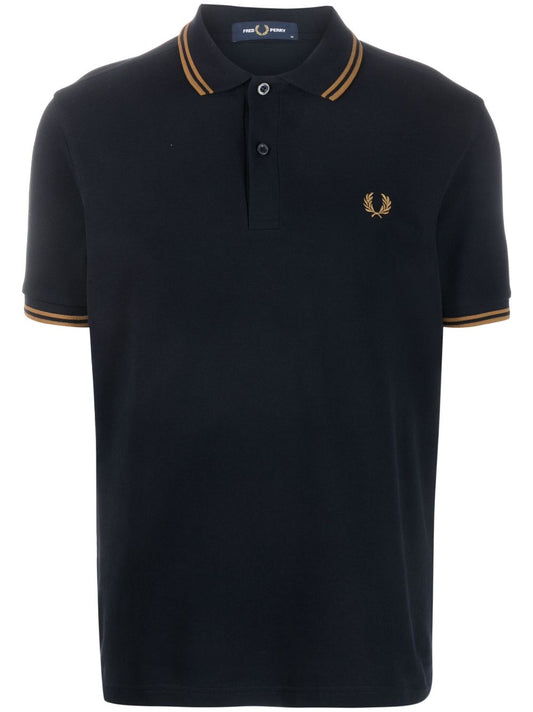 embroidered-logo polo shirt
